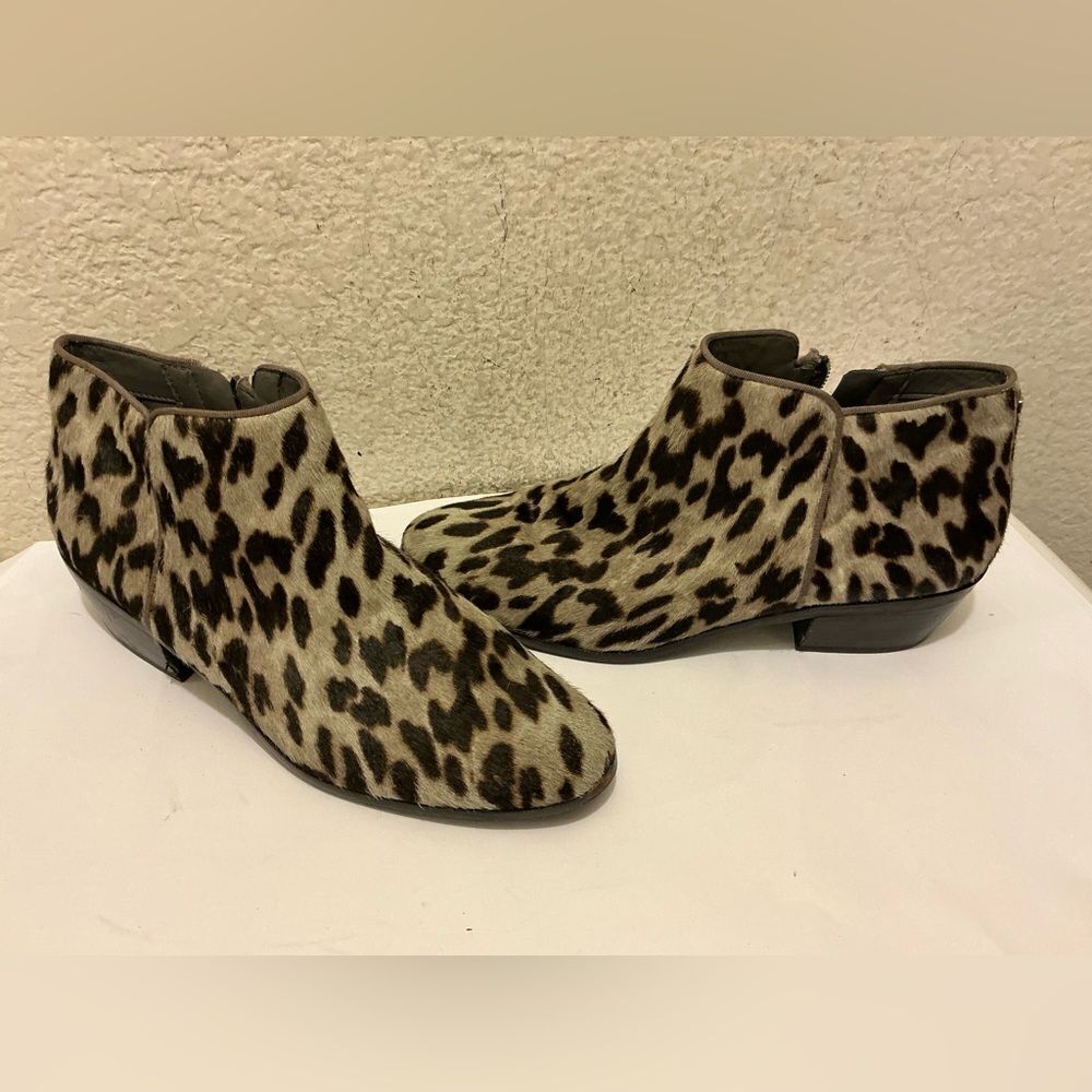 Sam Edelman Leopard Print Ankle Booties